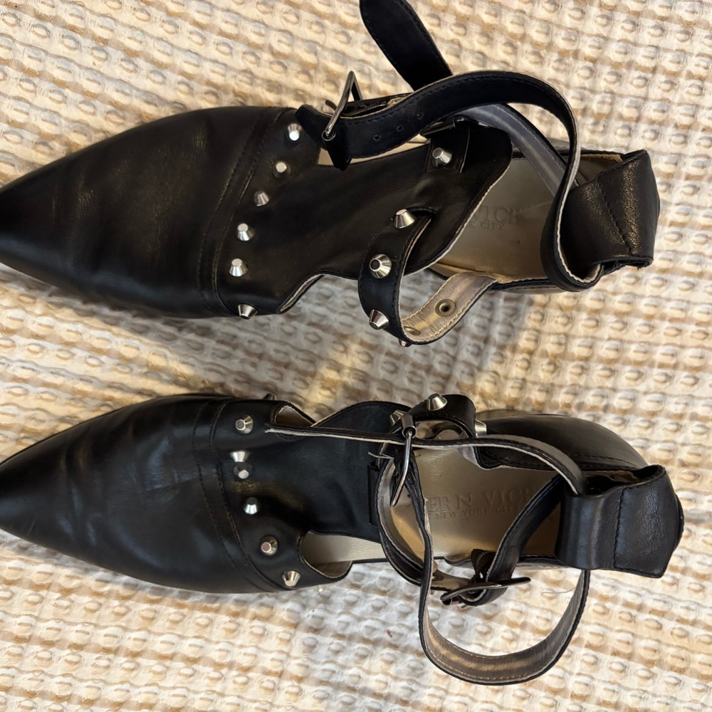 Modern Vice black studded booties